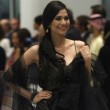 Dina Nuraliyeva from Kazakhstan strikes a pose.