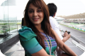 Minissha Lamba & Shah Rukh Khan at Grand Prix Malaysia - May 2010