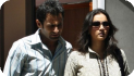 Shoaib, Sania reach Sialkot